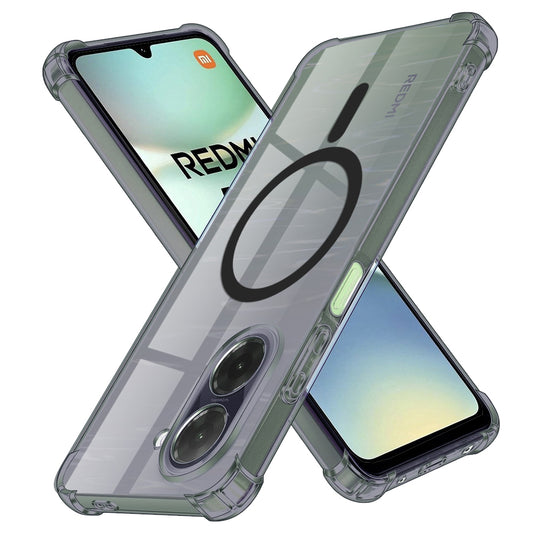 MagSafe tok Xiaomi Redmi A5 4G (Standard) készülékhez, Techsuit, ütésálló átlátszó, füstszínű