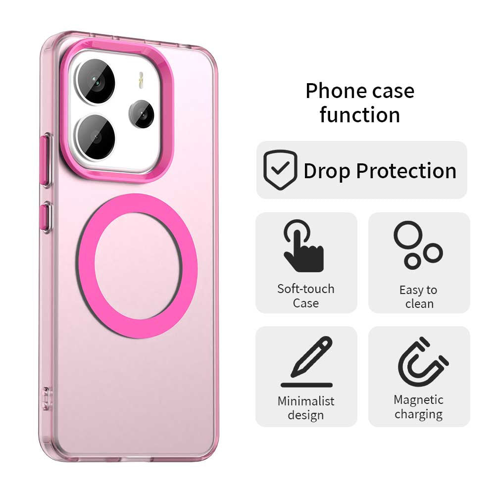 MagSafe Case for Xiaomi Redmi Note 14 4G (Regional), Techsuit, CandyCase, Pink