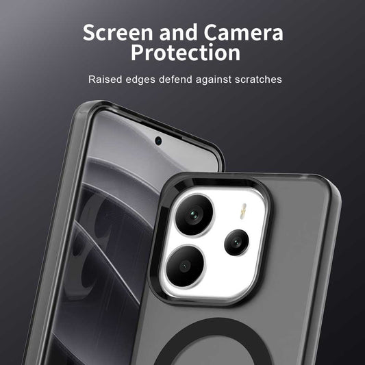 MagSafe tok Xiaomi Redmi Note 14 5G-hez, Techsuit, CandyCase, Fekete