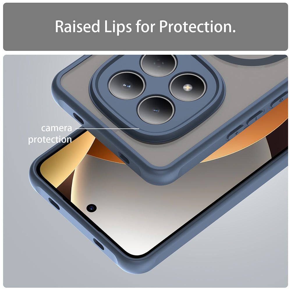 MagSafe tok Xiaomi Redmi Note 15 Pro 4G-hez, Techsuit, HaloFrost II, Tengerészkék