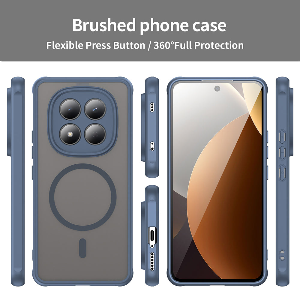 MagSafe tok Xiaomi Redmi Note 15 Pro 4G-hez, Techsuit, HaloFrost II, Tengerészkék