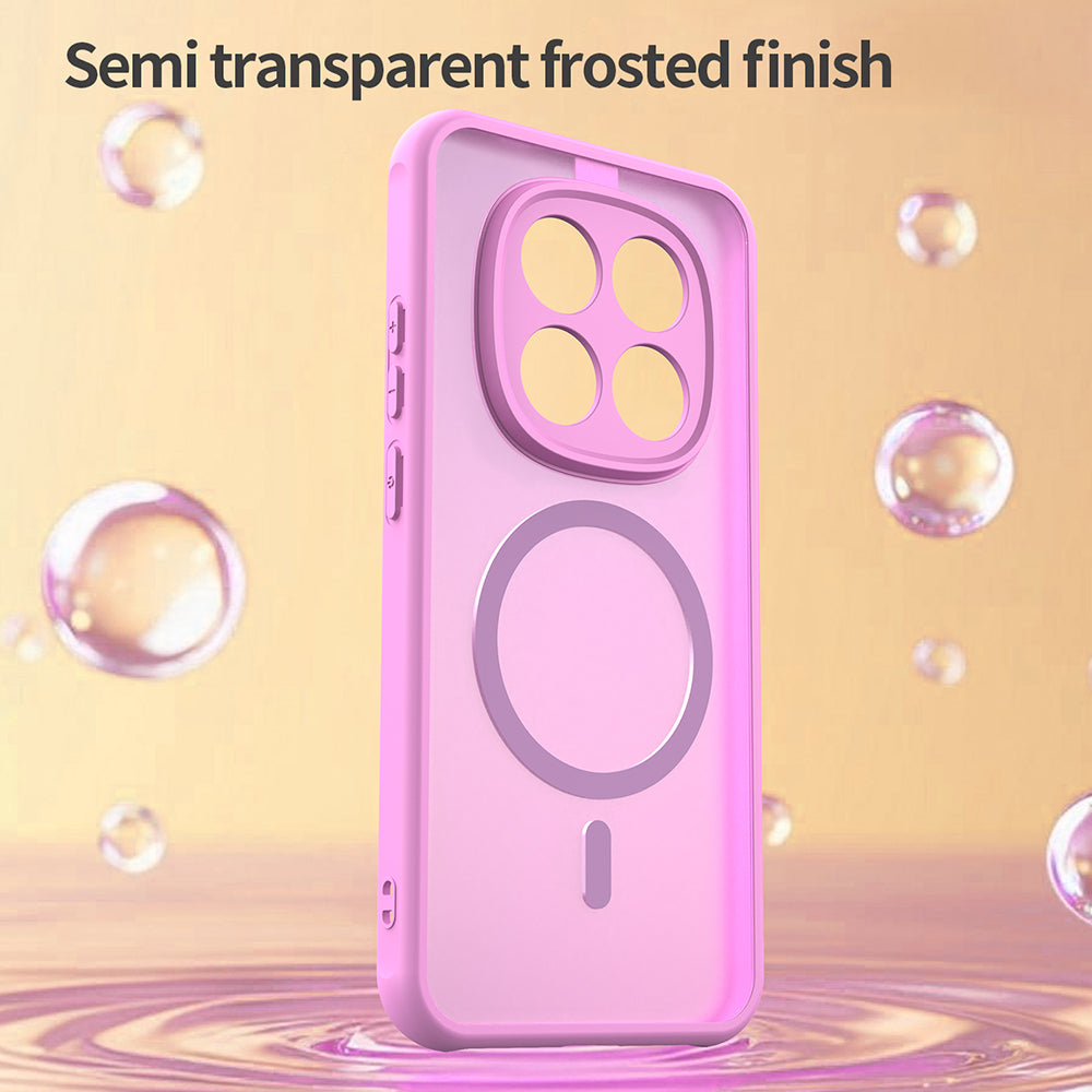 MagSafe tok Xiaomi Redmi Note 15 Pro 5G-hez, Techsuit, HaloFrost II, Rózsaszín