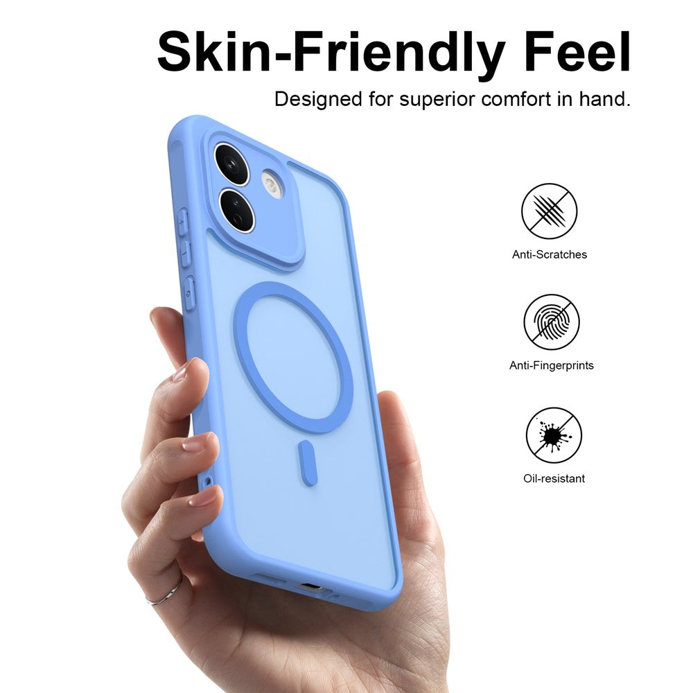 MagSafe tok Xiaomi Redmi Note 17 Pro készülékhez, Techsuit, HaloFrost II, kék