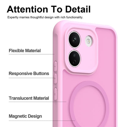 MagSafe Case for Xiaomi Redmi Note 17 Pro, Techsuit, HaloFrost II, Pink