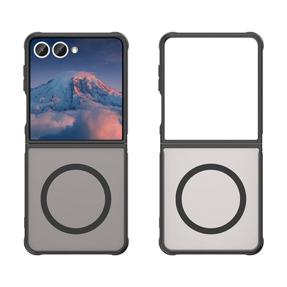 MagSafe Case for Samsung Galaxy Z Flip7 F766, Techsuit, HaloFrost II, Black