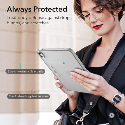 Tok Apple iPad (2025) / (2022) készülékhez, ESR, Ascend Hybrid, Szürke