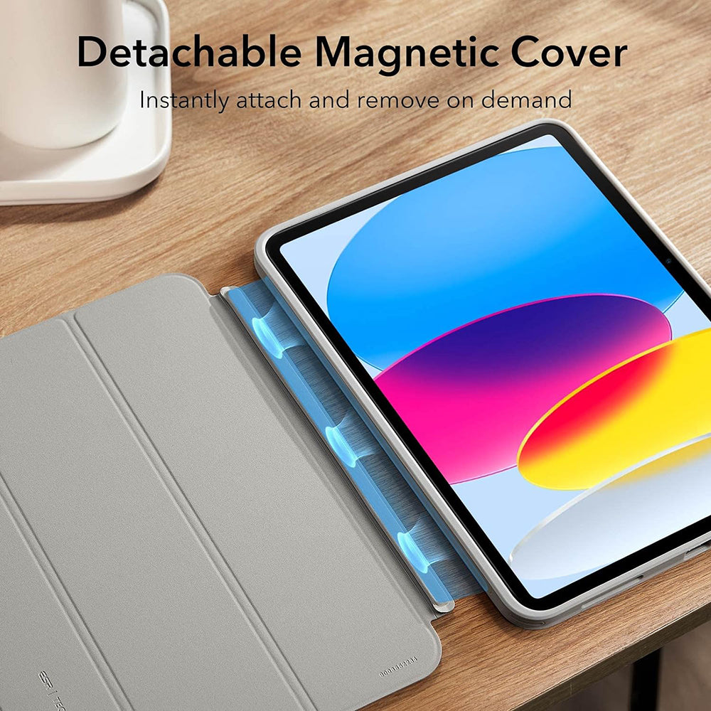 Tok Apple iPad (2025) / (2022) készülékhez, ESR, Ascend Hybrid, Szürke