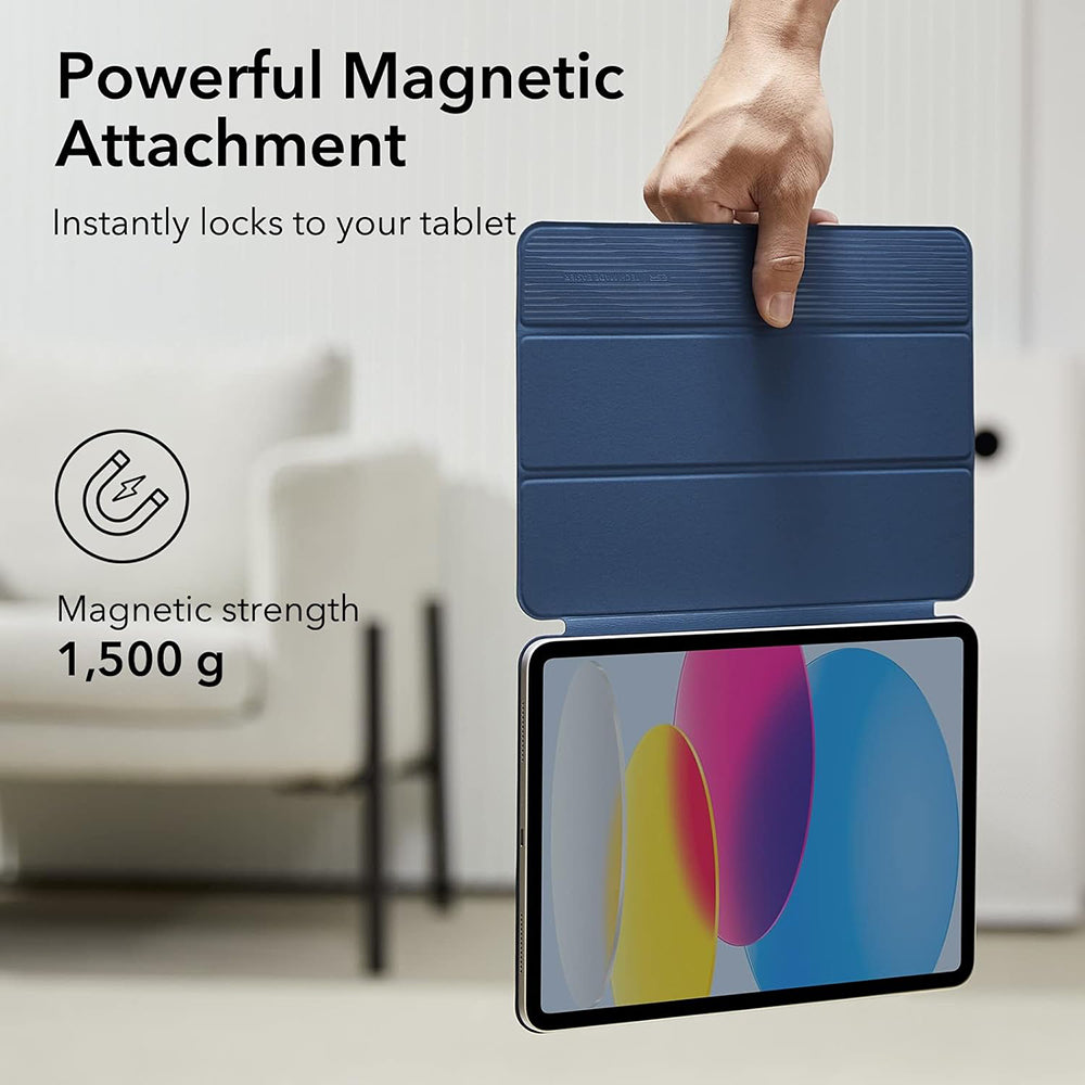 Tok Apple iPad (2025) / (2022) készülékhez, ESR, Rebound, Tengerészkék
