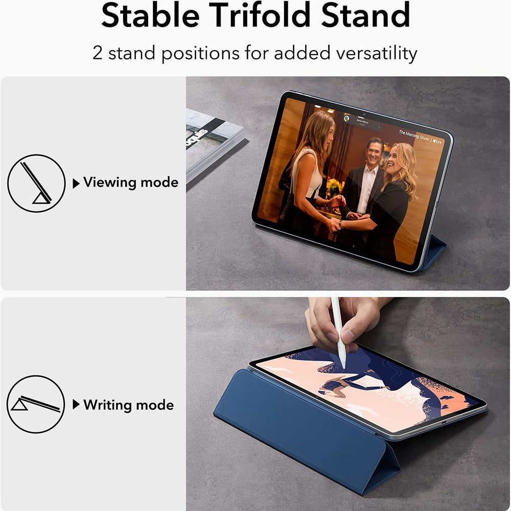 Tok Apple iPad (2025) / (2022) készülékhez, ESR, Rebound, Tengerészkék
