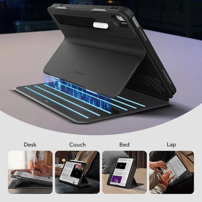 Tok Apple iPad (2025) / (2022) készülékhez, ESR, Shift, Fekete