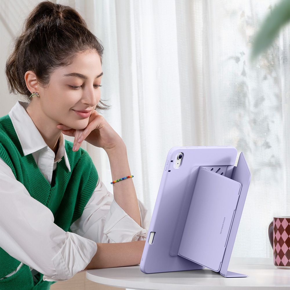 Tok Apple iPad Air 11 (2025) / Air 11 (2024) / Air (2022) / Air (2020) készülékhez, ESR, Flip Hybrid, ibolya
