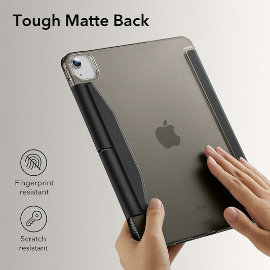 Tok Apple iPad Air 13 (2026) / Air 13 (2025) / Air 13 (2024) számára, ESR, Ascend Trifold, Fekete Szatén