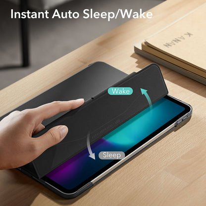 Tok a Apple iPad Air 13-hoz (2025) / Air 13 (2024), ESR, Ascend Trifold, Szatén Fekete