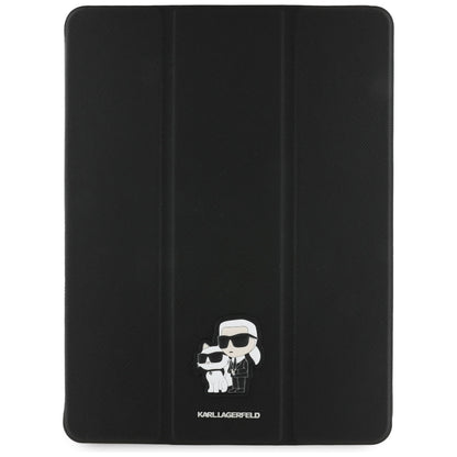 Tok Apple iPad Air 13 (2026) / Air 13 (2025) / Air 13 (2024) számára, Karl Lagerfeld, Saffiano Karl & Choupette, Fekete