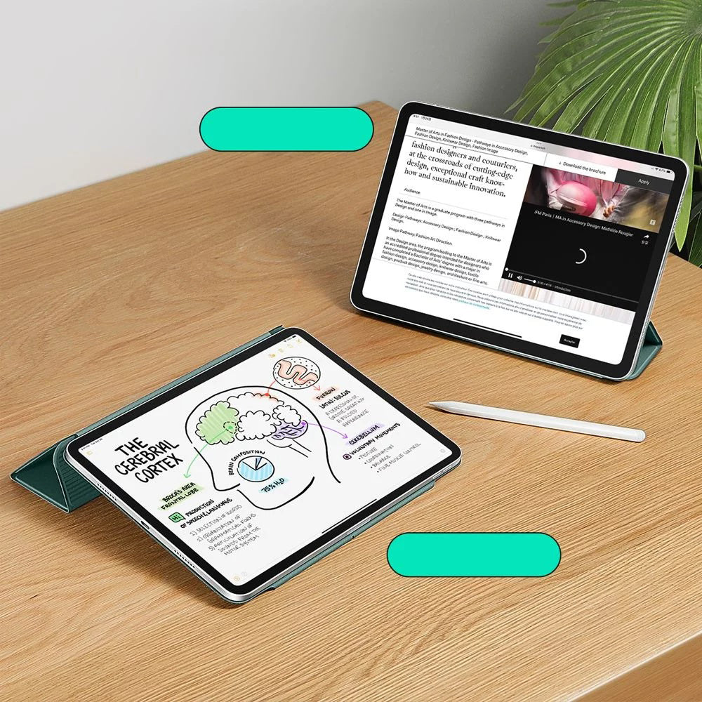 Tok az Apple iPad Air 13 (2026) / Air 13 (2025) / Air 13 (2024) / Pro 12.9 (2022) / Pro 12.9 (2021) készülékekhez, ESR, Rebound, Szatén zöld