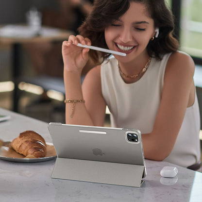 Tok Apple iPad Pro 11 (2024) készülékhez, ESR, Ascend Trifold, Szürke