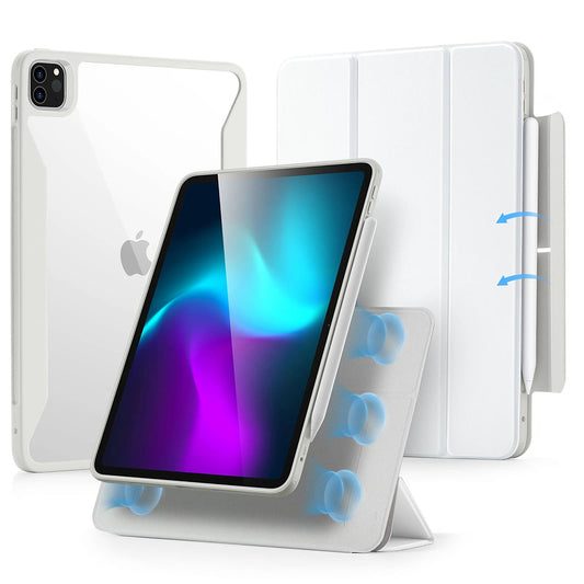 Tok Apple iPad Pro 11 (2024) készülékhez, ESR, Rebound Hybrid, Fehér