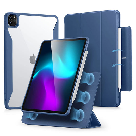 Tok Apple iPad Pro 11 (2024) készülékhez, ESR, Rebound Hybrid, tengerészkék