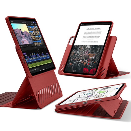 Tok Apple iPad Pro 11 (2024) készülékhez, ESR, Shift, Piros