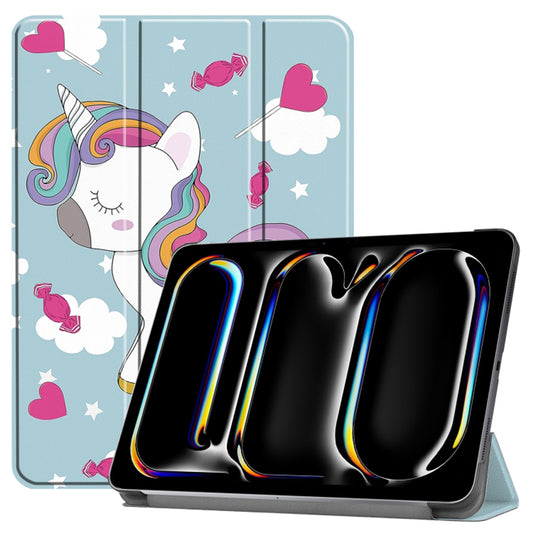 Case for Apple iPad Pro 11 (2024), Techsuit, FoldPro Unicorn, Multicolor