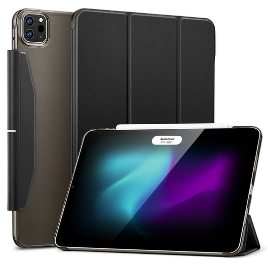 Tok Apple iPad Pro 13 (2024) készülékhez, ESR, Ascend Trifold, Szatén Fekete