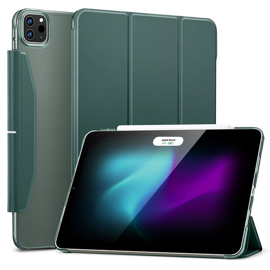 Tok Apple iPad Pro 13 (2024) készülékhez, ESR, Ascend Trifold, Szaténzöld