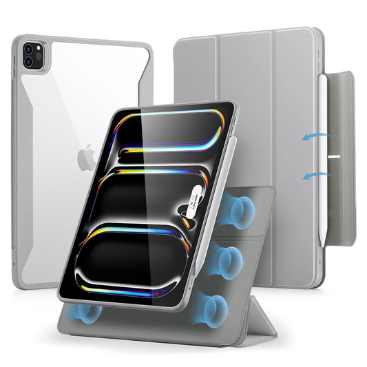 Tok Apple iPad Pro 13 (2024) számára, ESR, Rebound Hybrid, Szürke