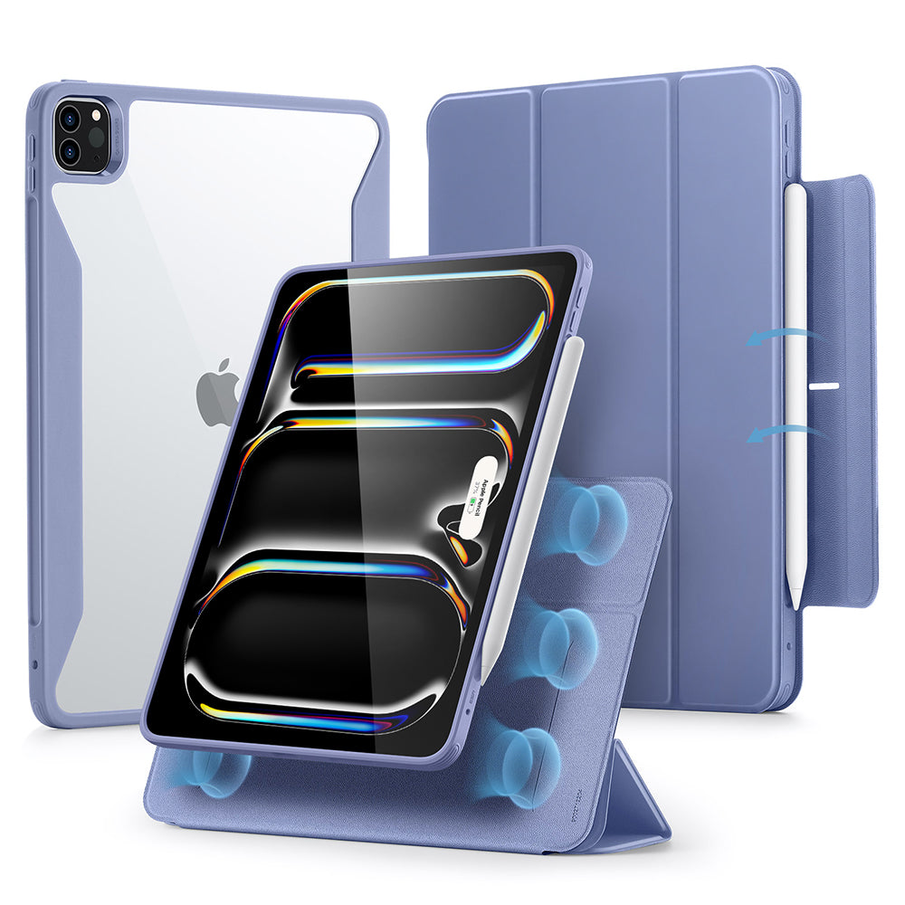 Case for Apple iPad Pro 13 (2024), ESR, Rebound Hybrid, Purple
