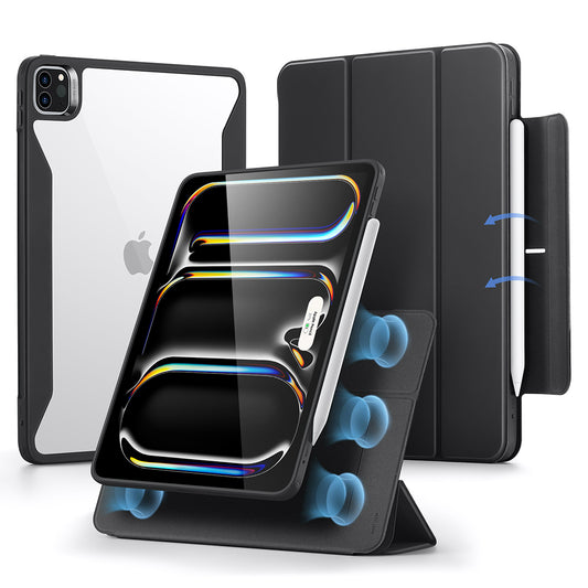 Tok Apple iPad Pro 13 (2024) készülékhez, ESR, Rebound Hybrid, Fekete