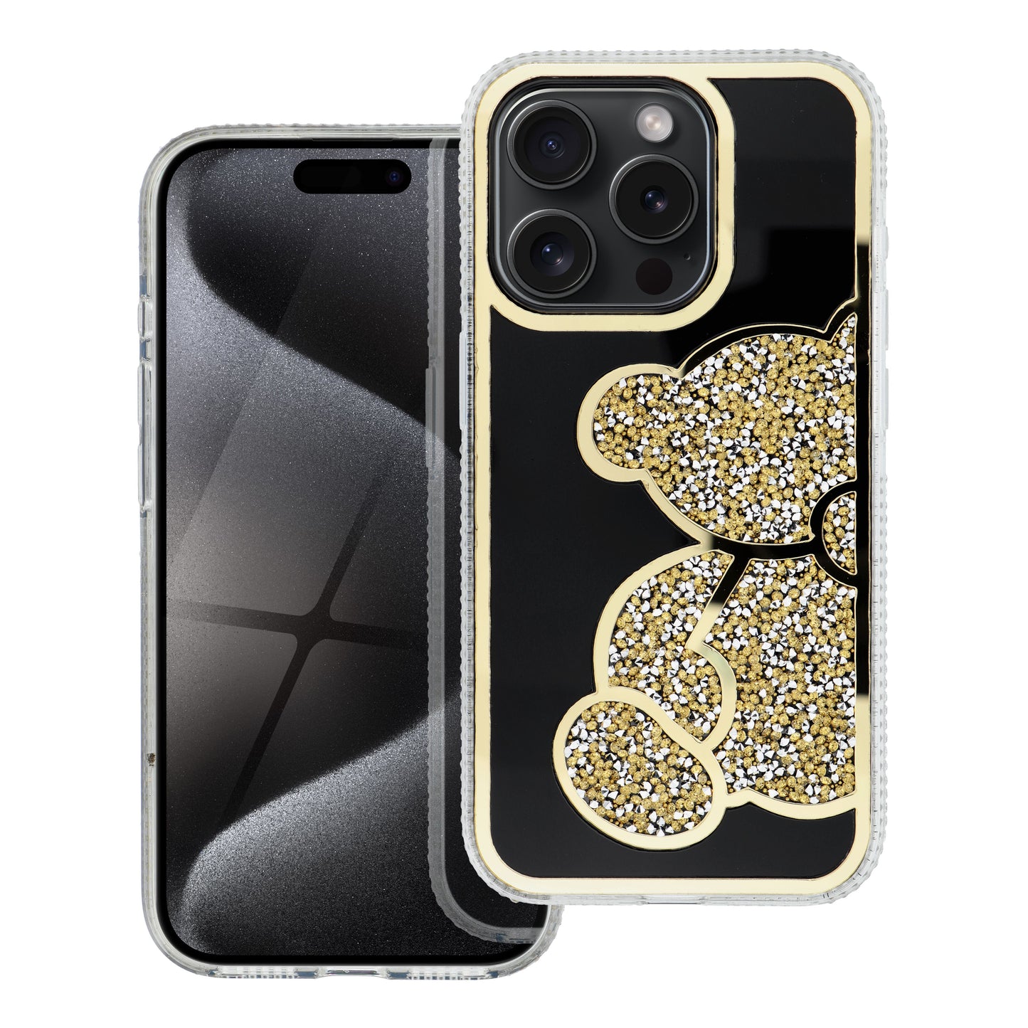Tok Apple iPhone 17e / 16e, OEM, Teddy Bear, Arany