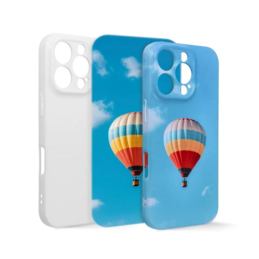 Szublimációs tok Apple iPhone 16 Pro Max-hoz, OEM, puha, fehér