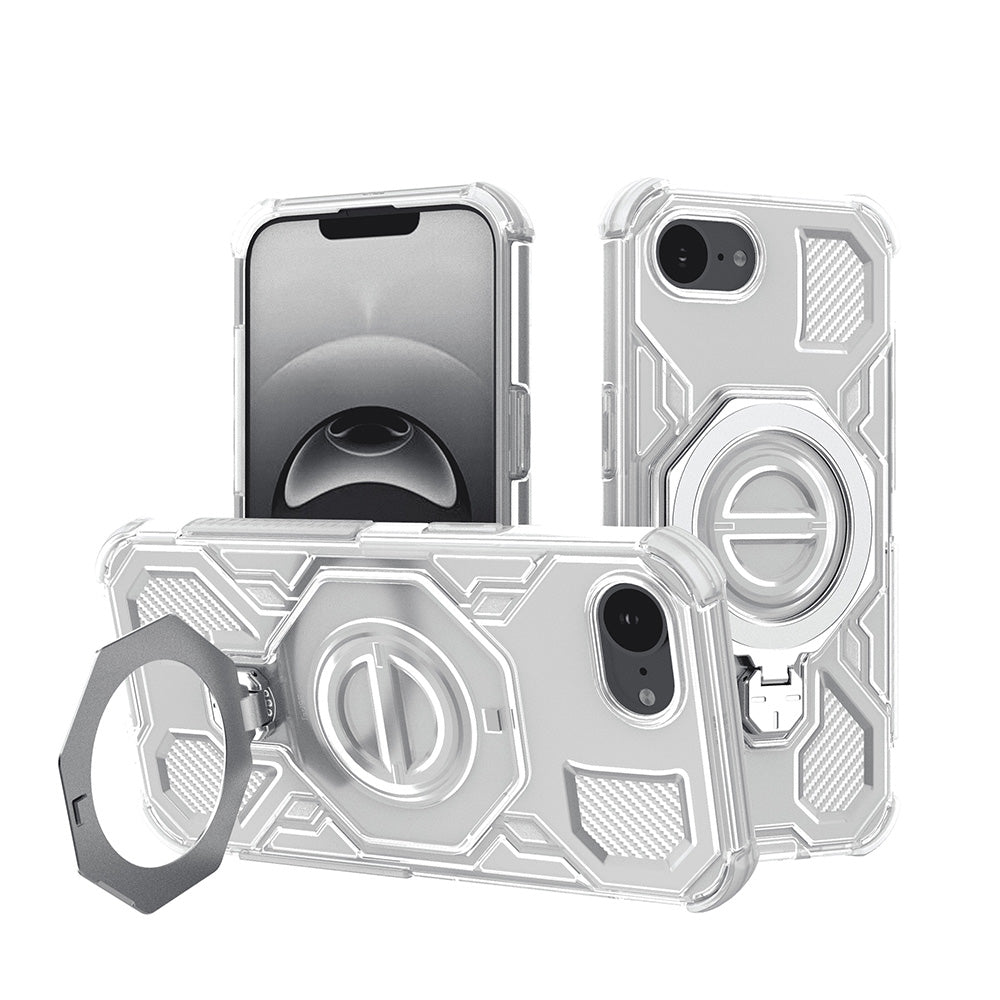 Tok Apple iPhone 17e / 16e készülékhez, Techsuit, Carbon Shield Pro, Fehér