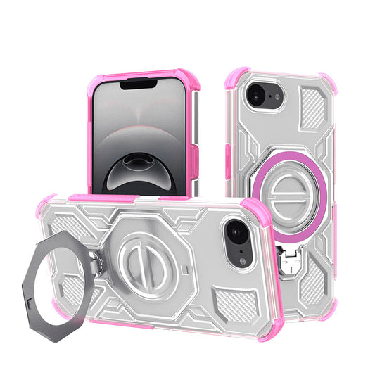 Tok Apple iPhone 17e / 16e készülékhez, Techsuit, Carbon Shield Pro, rózsaszín