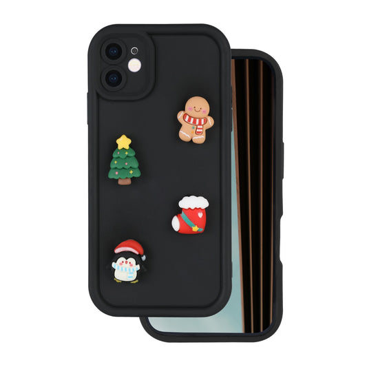 Apple iPhone 15 Pro tok, OEM, Ultra Trendy 3D Karácsony, Fekete