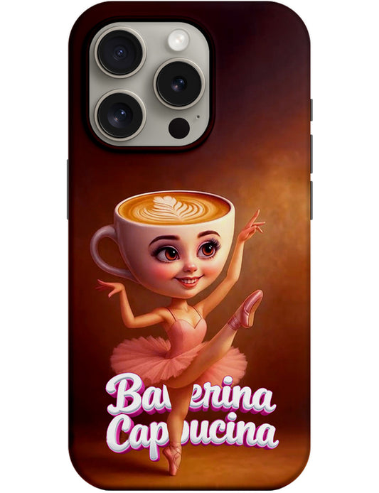 Tok Apple iPhone 14 Pro-hoz, Perfect Case, Italian Brainrot Ballerina Capuccina, Többszínű