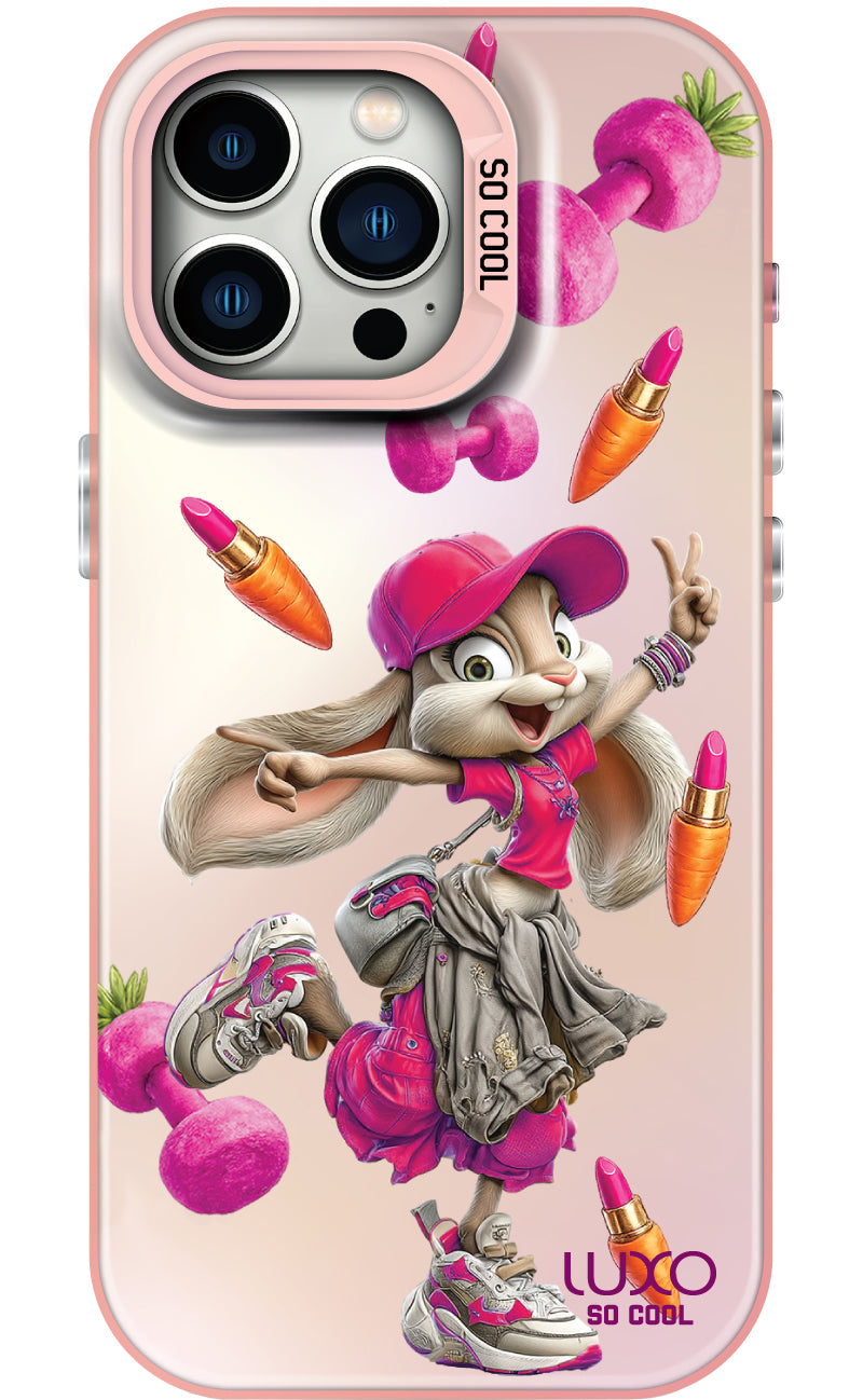 Case for Apple iPhone 14 Pro Max, LUXO So CooL, ArcadiA Rabbit, Multicolor