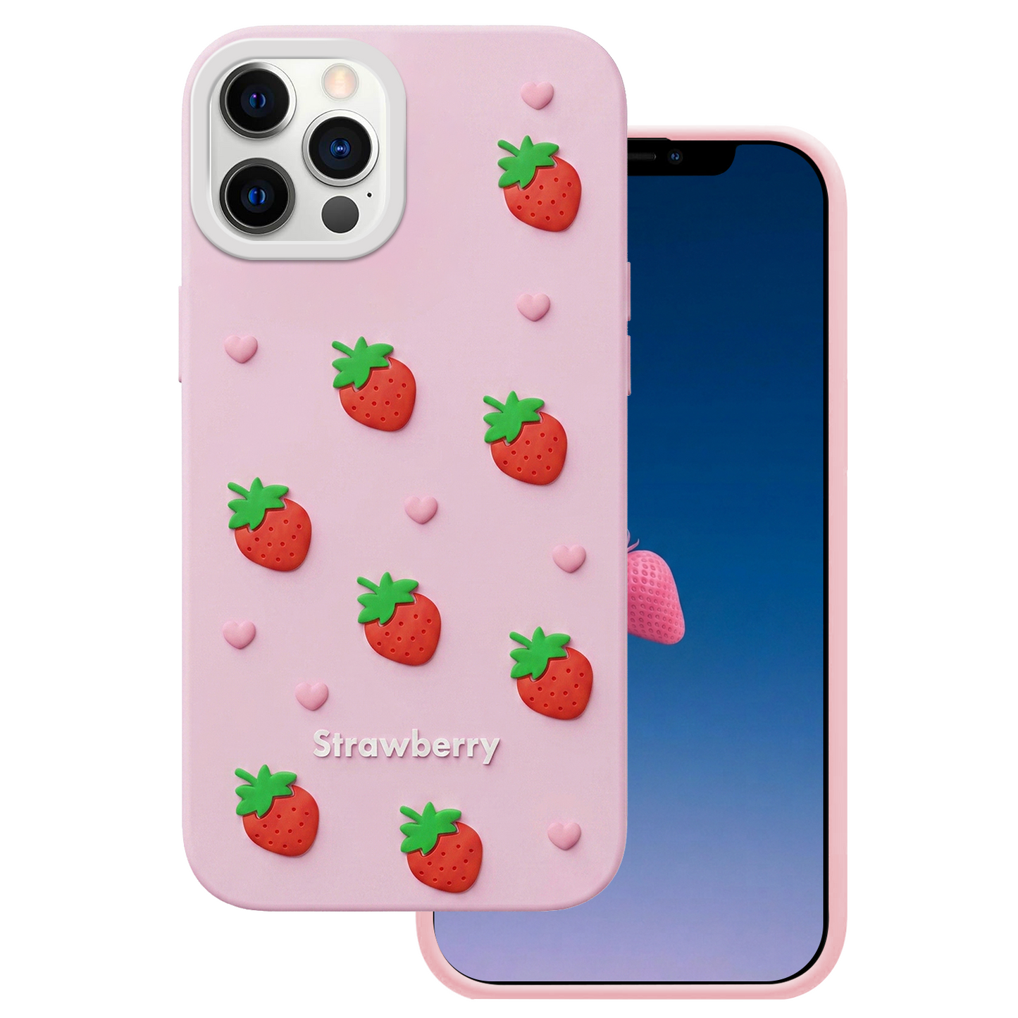Case for Apple iPhone 17 Pro, OEM, Strawberry, Pink