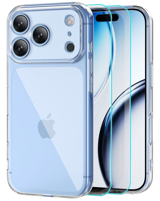 Tok Apple iPhone 18 Pro / 17 Pro-hoz, Tech-Protect, Flexair képernyővédővel, Átlátszó
