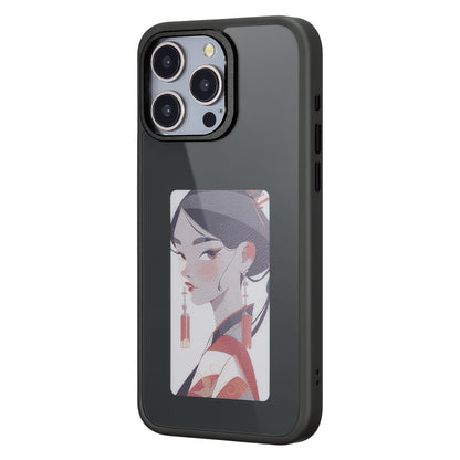 Tok Apple iPhone 14 Pro-hoz, OEM, Egyedi E-Ink kijelző, Fekete