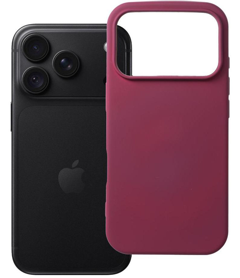 Tok Apple iPhone 18 Pro / iPhone 17 Pro készülékhez, OEM, szilikon, bordó