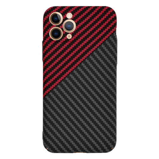 Tok Apple iPhone 11 Pro-hoz, Techsuit, Carbonite FiberShell, Fekete Piros