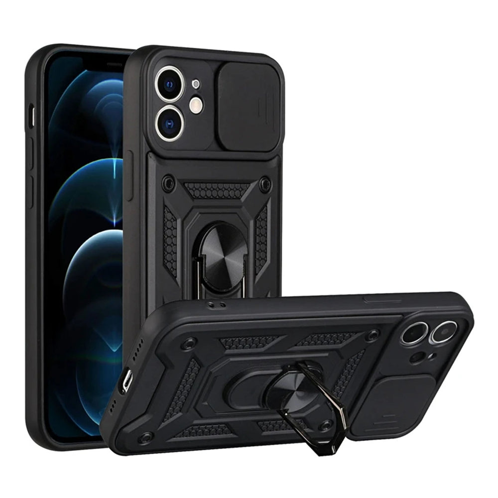 Tok Apple iPhone 11-hez, Techsuit, CamShield, Fekete
