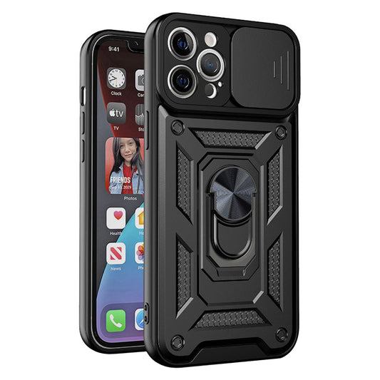 Tok Apple iPhone 12 Pro Max-hoz, Techsuit, CamShield, Fekete