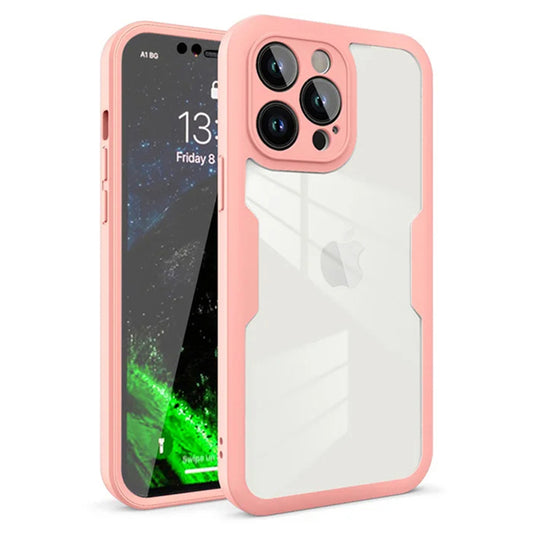 Tok Apple iPhone 12 Pro-hoz, Techsuit, ColorVerse 360, Rózsaszín
