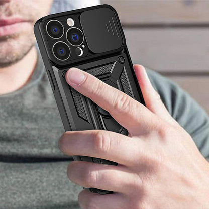 Tok Apple iPhone 13 Pro-hoz, Techsuit, CamShield, Fekete
