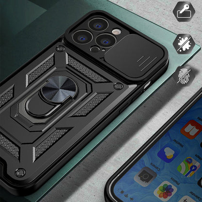 Tok Apple iPhone 13 Pro-hoz, Techsuit, CamShield, Fekete