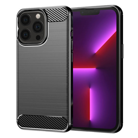 Tok Apple iPhone 13 Pro-hoz, Techsuit, karbon, fekete