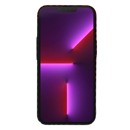 Tok Apple iPhone 13 Pro-hoz, Techsuit, Carbonite FiberShell, Fekete Piros