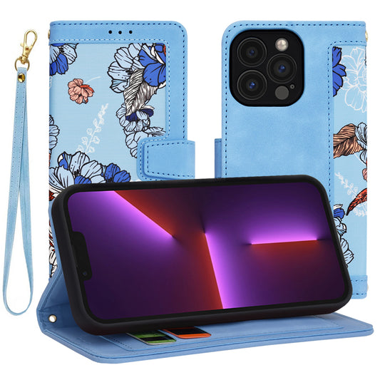 Tok Apple iPhone 13 Pro-hoz, Techsuit, FlipCraft, Kék
