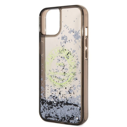 Tok Apple iPhone 14-hez, Karl Lagerfeld, Liquid Glitter RSG, Fekete